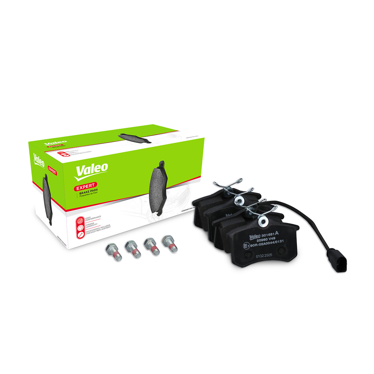 Jeu de 4 plaquettes de frein VALEO ref. 301681A